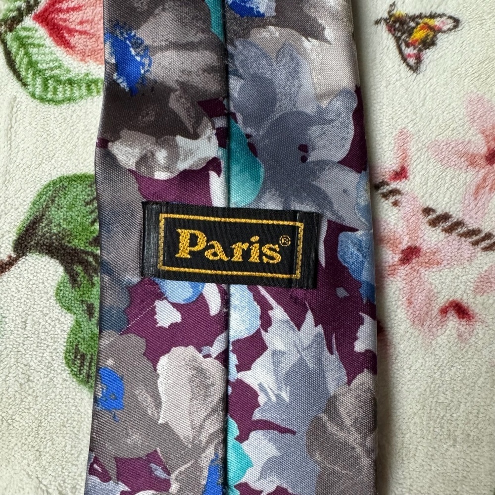 Aris Multicolor Floral Men's Tie - Picture 2 of 3